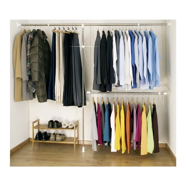 Appendiabiti telescopico in metallo color argento Garment - Wenko-image-1