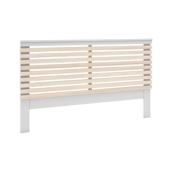 Testiera bianca/naturale in pino 146x100 cm Campus - Marckeric-image-3