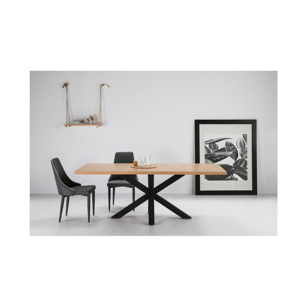 Tavolo da pranzo in rovere Ainoa, 200 x 100 cm - Marckeric-image-2