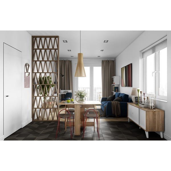 Tavolo da pranzo pieghevole in rovere 76x28 cm Papillon - TemaHome-image-1