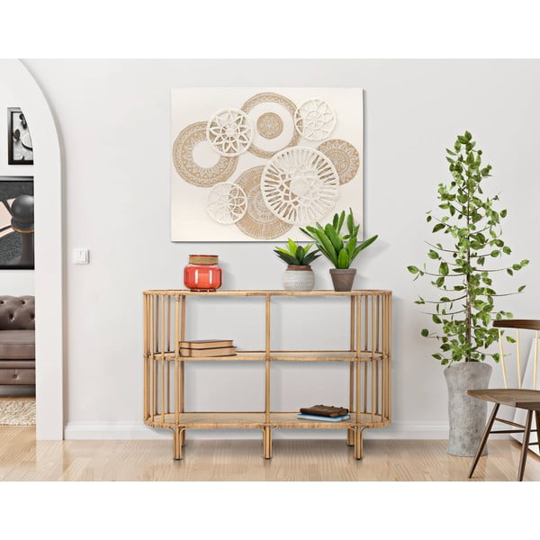 Libreria in metallo colore naturale 120x80 cm Panama - Mauro Ferretti-image-1