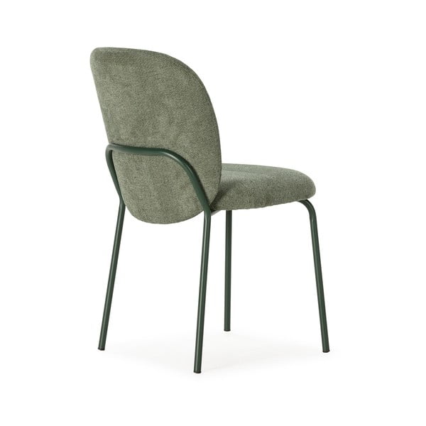 Sedie da pranzo in set verdi imbottite 4 pz Daia – Marckeric-image-4