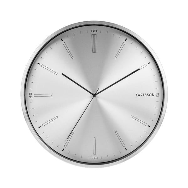 Orologio in metallo grigio, ø 40 cm Distinct - Karlsson