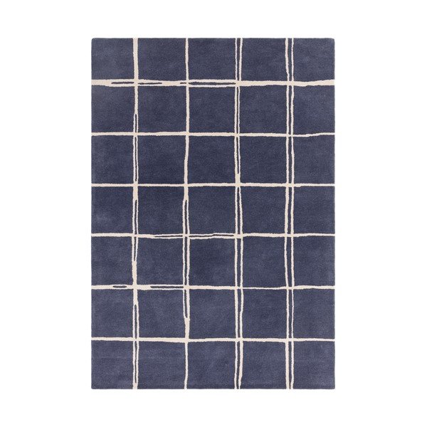 Tappeto blu in lana tessuto a mano 160x230 cm – Asiatic Carpets