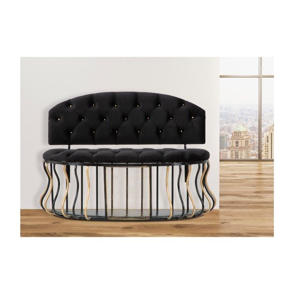 Divano nero Glam - Mauro Ferretti-image-1