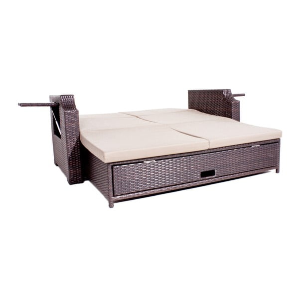 Panchina pieghevole da giardino con contenitore ADDU Monaco - Garden Pleasure-image-3