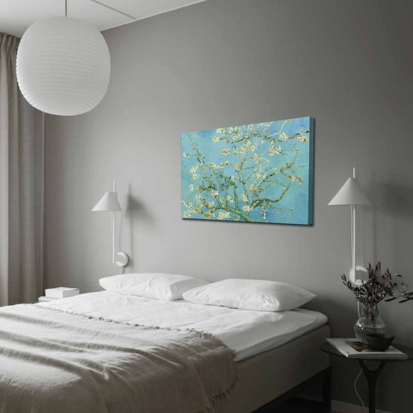 Riproduzione murale su tela Vincent Van Gogh Mandorlo in fiore, 100 x 70 cm Vincent Van Gogh - Almond Blossom - Wallity-image-1