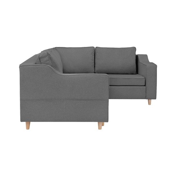 Divano letto grigio Jonquille per quattro persone, angolo destro - Mazzini Sofas-image-4