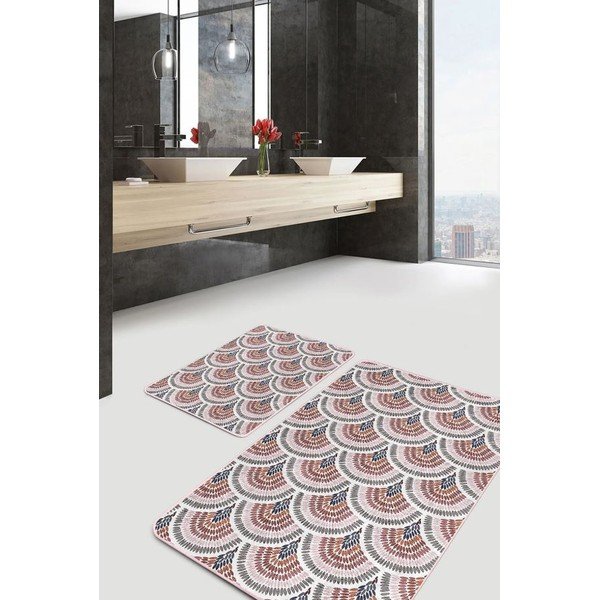 Set di tappetini per il bagno in velluto 2 pz 60x100 cm – Mila Home-image-2