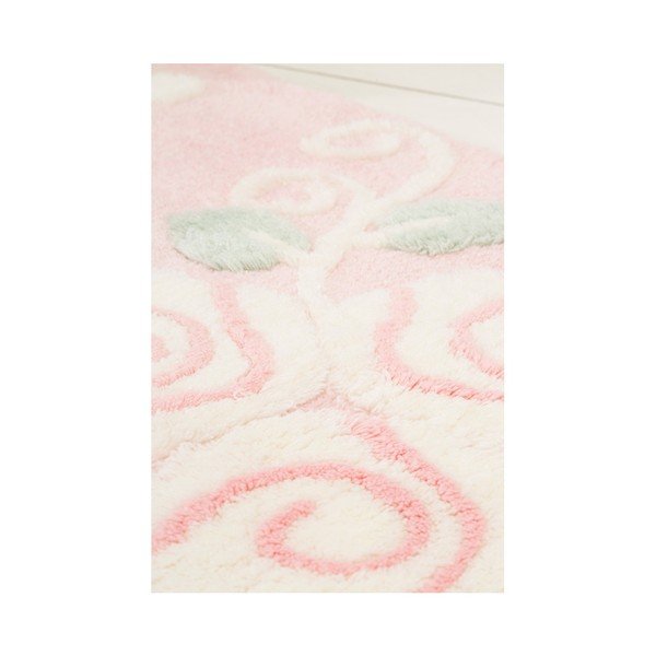 Set di 3 tappeti da bagno rosa Jardin - Foutastic-image-2