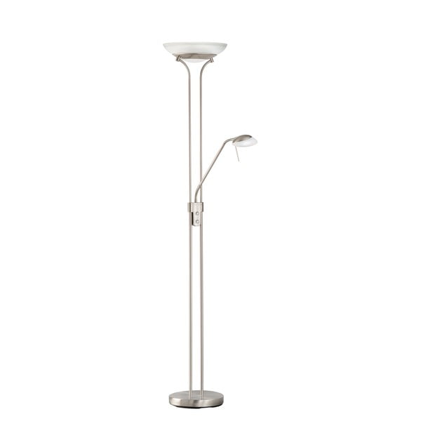 Lampada da terra con intensità regolabile argentata (altezza 182 cm) Pool – Fischer & Honsel