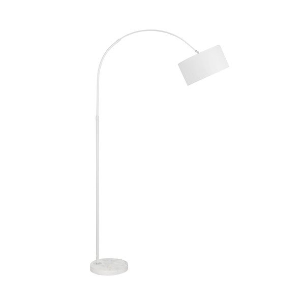 Lampada da terra bianca in pietra (altezza totale 180 cm) Sama – Nova Luce