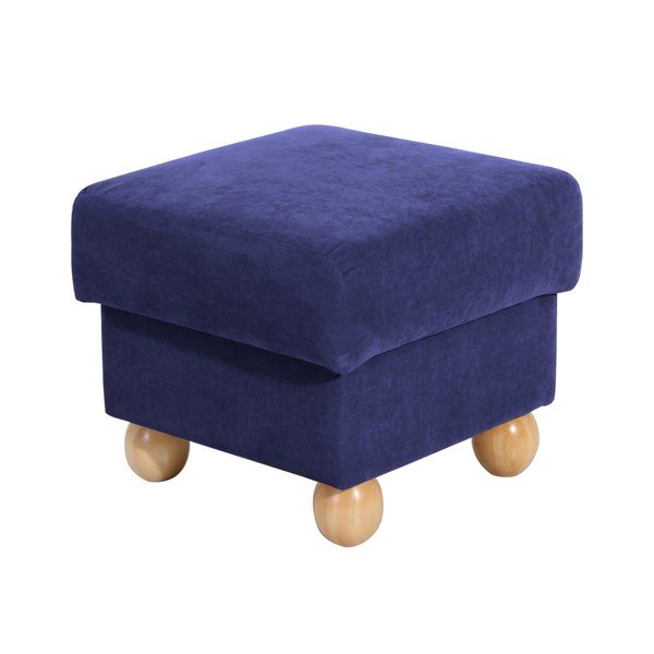 Pouf Monarch Velor blu scuro - Max Winzer