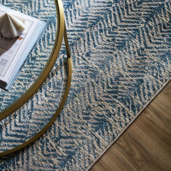 Tappeto blu 120x160 cm Lua Abstract – Flair Rugs-image-2