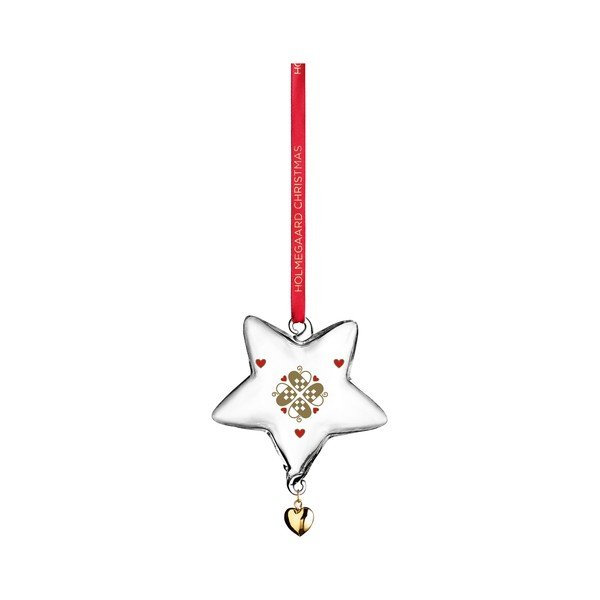 Decorazione per albero di natale in vetro soffiata a mano 8,5 cm Ann-Sofi Romme – Holmegaard