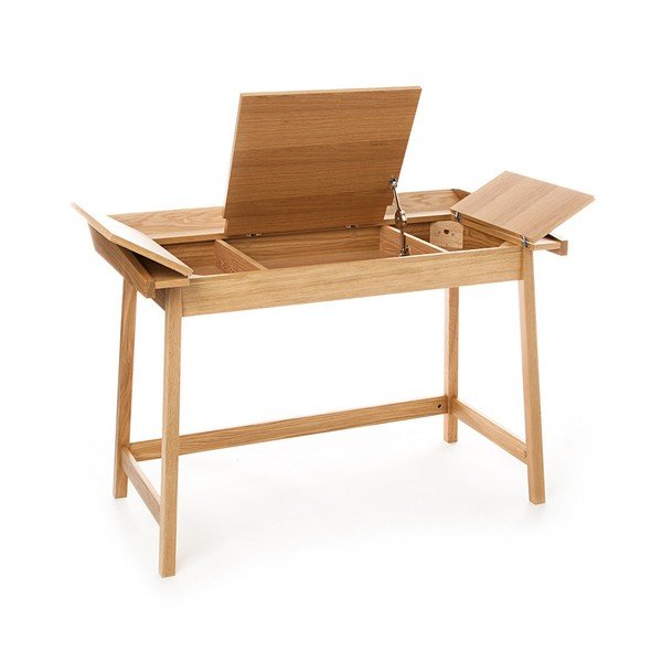 Tavolo da lavoro in rovere 60x113 cm Henry - Tomasucci-image-3