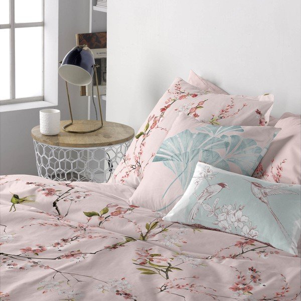 Set di 2 federe in cotone Basic Rose Chinoiserie - Happy Friday-image-1