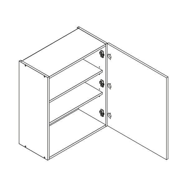 Mobile da cucina superiore (larghezza 60 cm) Brodie - STOLKAR-image-3