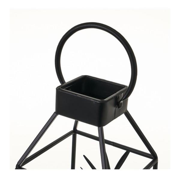 Lanterna in metallo nero, altezza 40,5 cm - Casa Selección-image-1