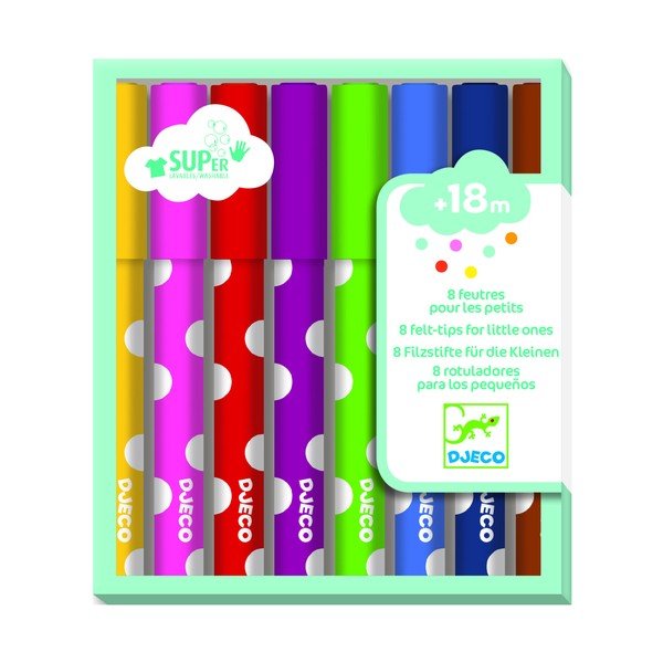 Set di 8 pennarelli per i più piccoli - Djeco-image-1