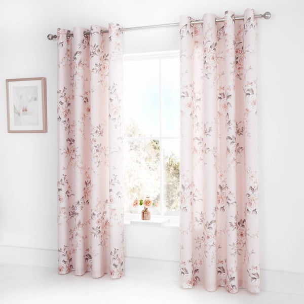 Set di 2 tende rosa Rose, 168 x 183 cm Canterbury - Catherine Lansfield