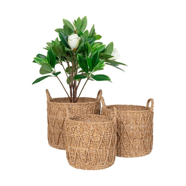 Set di cesti in erba marina 3 pz ø 32x30 cm Krabi – House Nordic-image-4