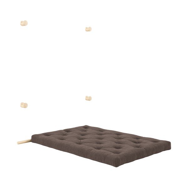 Divano marrone scuro allungabile con rivestimento in velluto a coste 135 cm Hooked – Karup Design-image-4