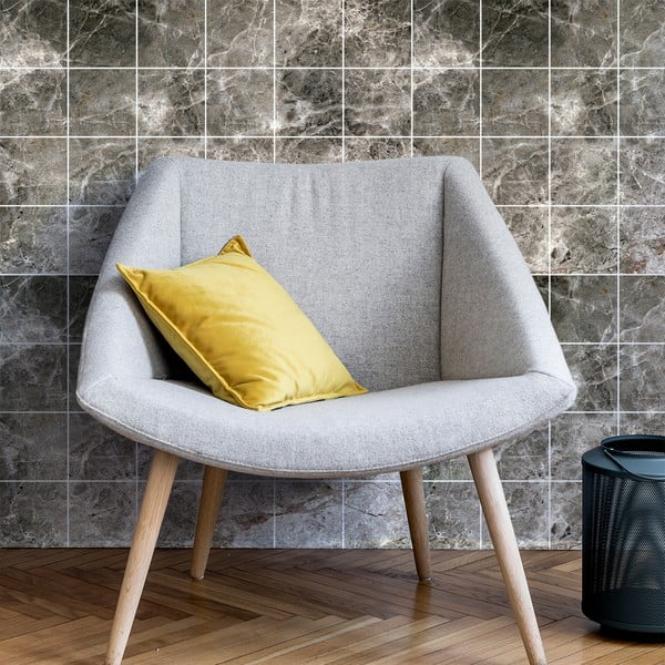 Set di adesivi per piastrelle 24 pezzi 15x15 cm Marble Tiles Venezia - Ambiance-image-1