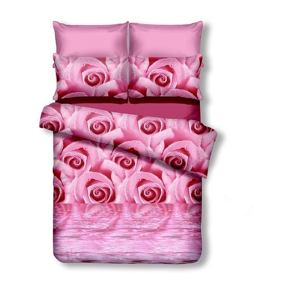 Biancheria da letto singola in microfibra rosa 135x200 cm Marco - AmeliaHome