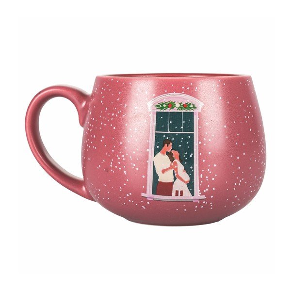 Tazza in porcellana rosa natalizia 400 ml Pink Xmas - VDE Tivoli 1996-image-2