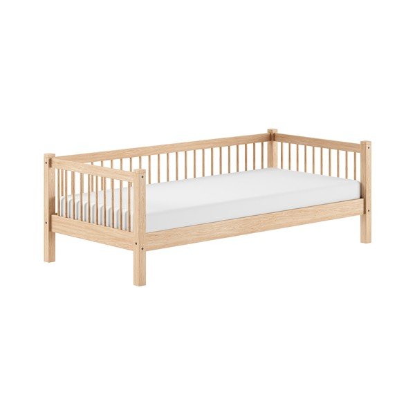 Letto da bambini di colore naturale in faggio massiccio con rete inclusa 90x200 cm Forrest – Vipack