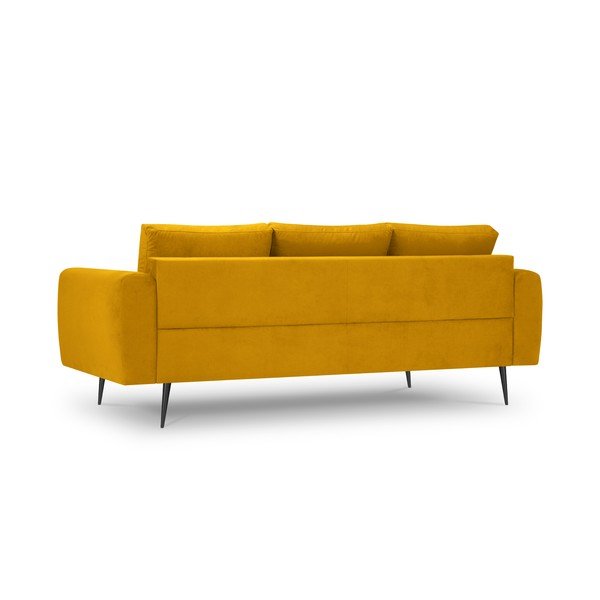 Divano in velluto giallo Octave - Interieurs 86-image-3