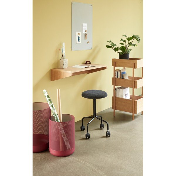 Tavolo a muro in rovere 35x80 cm Folk - Hübsch-image-1