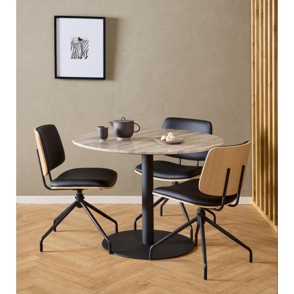 Sedia da pranzo nera Owen - Actona-image-1