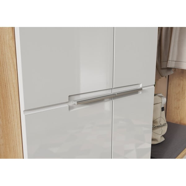 Armadio bianco naturale in rovere 60x198 cm Aledo - Germania-image-1