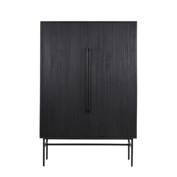 Credenza nera in legno di mango 120x180 cm Abage - Light & Living