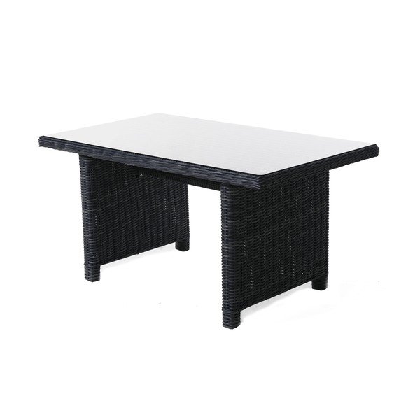 Set da giardino in rattan artificiale grigio per 9 persone Houston - Rojaplast-image-1