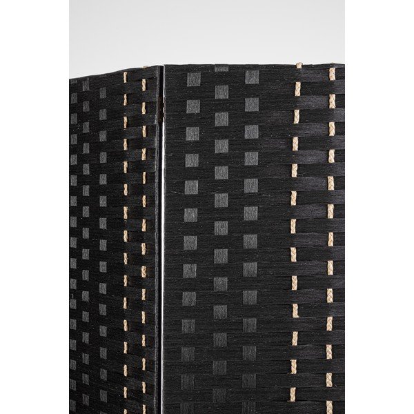 Paravento nero in pioppo massiccio Jalila – Bizzotto-image-1