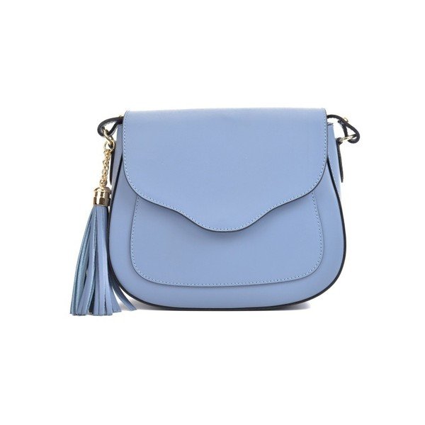 Borsa in pelle blu Karmo - Mangotti Bags