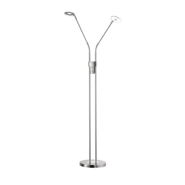 Lampada da terra con intensità regolabile argentata (altezza 150 cm) Dent – Fischer & Honsel