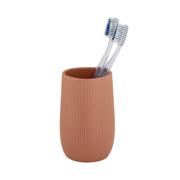 Portaspazzolino marrone in ceramica Fablo – Wenko