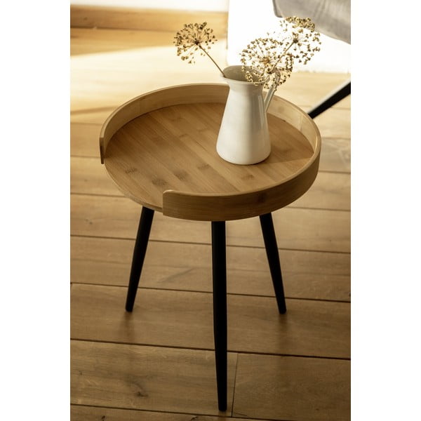 Tavolino rotondo in bambù ø 40 cm Loft - Wenko-image-2