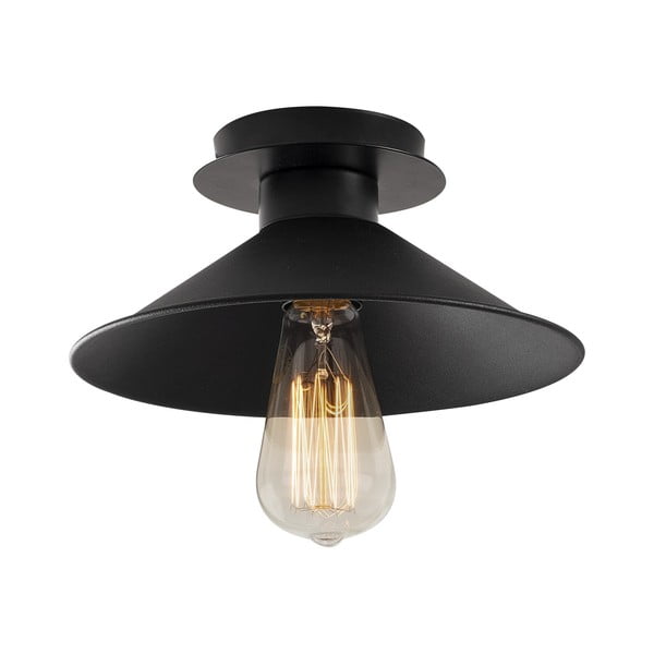 Lampada da soffitto nera con paralume in metallo ø 24 cm Berceste - Opviq lights