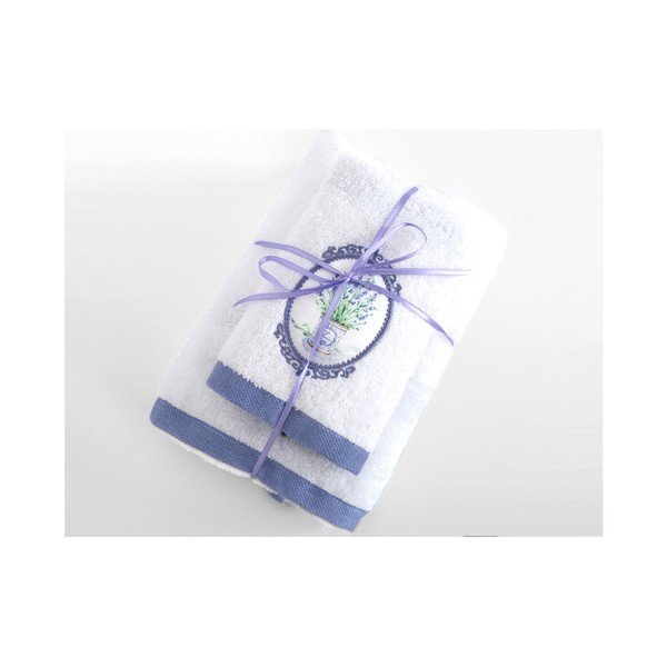 Set bílé osušky a ručníku Irya Home Spa, 30x50 cm a 50x90 cm