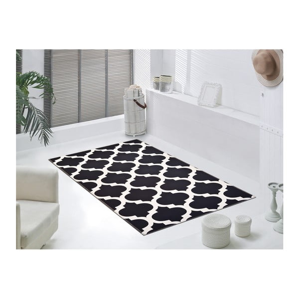 Tappeto Elisabeth in bianco e nero, 50 x 80 cm Geo - Vitaus-image-1