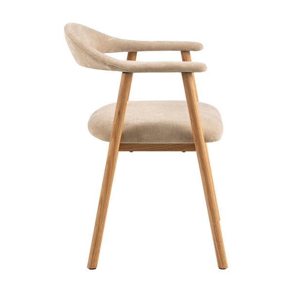 Sedie da pranzo in colore beige e naturale in set di 2 pezzi Addi - Actona-image-4