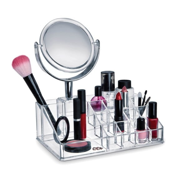 Organizzatore cosmetico Make Up con specchio - Domopak