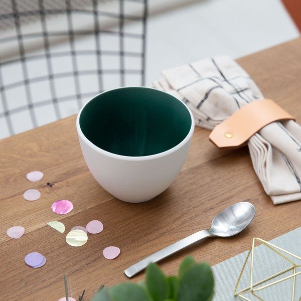 Tazza in porcellana bianca e verde Villeroy & Boch Uni, 450 ml it's my match - Villeroy&Boch-image-2