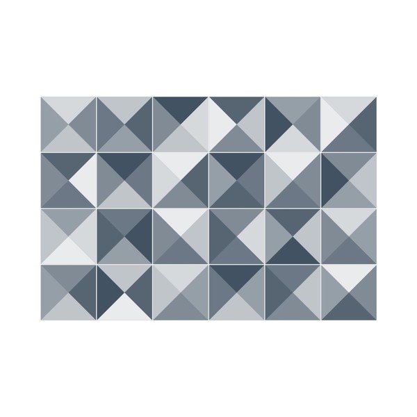 Set di 24 adesivi murali decorativi Azulejos Shades, 10 x 10 cm - Ambiance-image-2