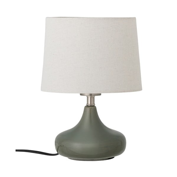 Lampada da tavolo verde scuro con paralume in tessuto (altezza 28 cm) Loa - Bloomingville